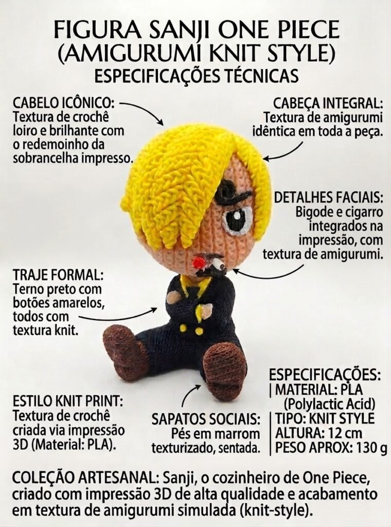 Sanji One Piece Amigurumi