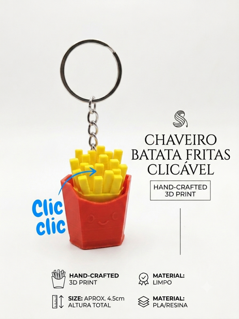 Batata Fritas Chaveiro