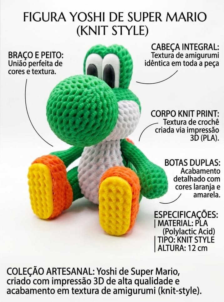 Yoshi Verde Amigurumi