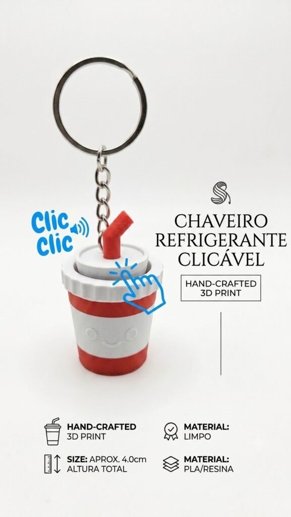 Chaveiro Refrigerante Clicável