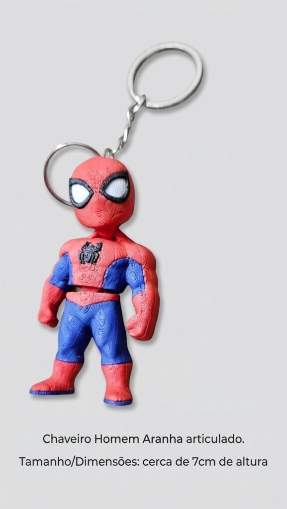 Chaveiro do Homem Aranha Articulado